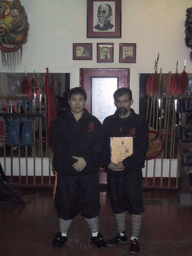 Sifu Lane Louie con prof. Germán Bermudez, de Argentina